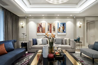 昆明海伦国际简欧风格三居室装修案例 126平米42万打造优雅空间